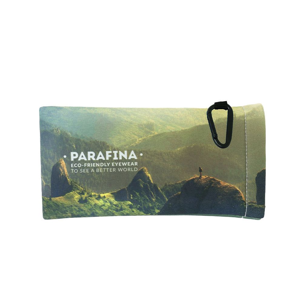 Funda Neopreno Reciclado Verde Oscuro. Gafas de Sol Ecológicas. Monturas Graduables